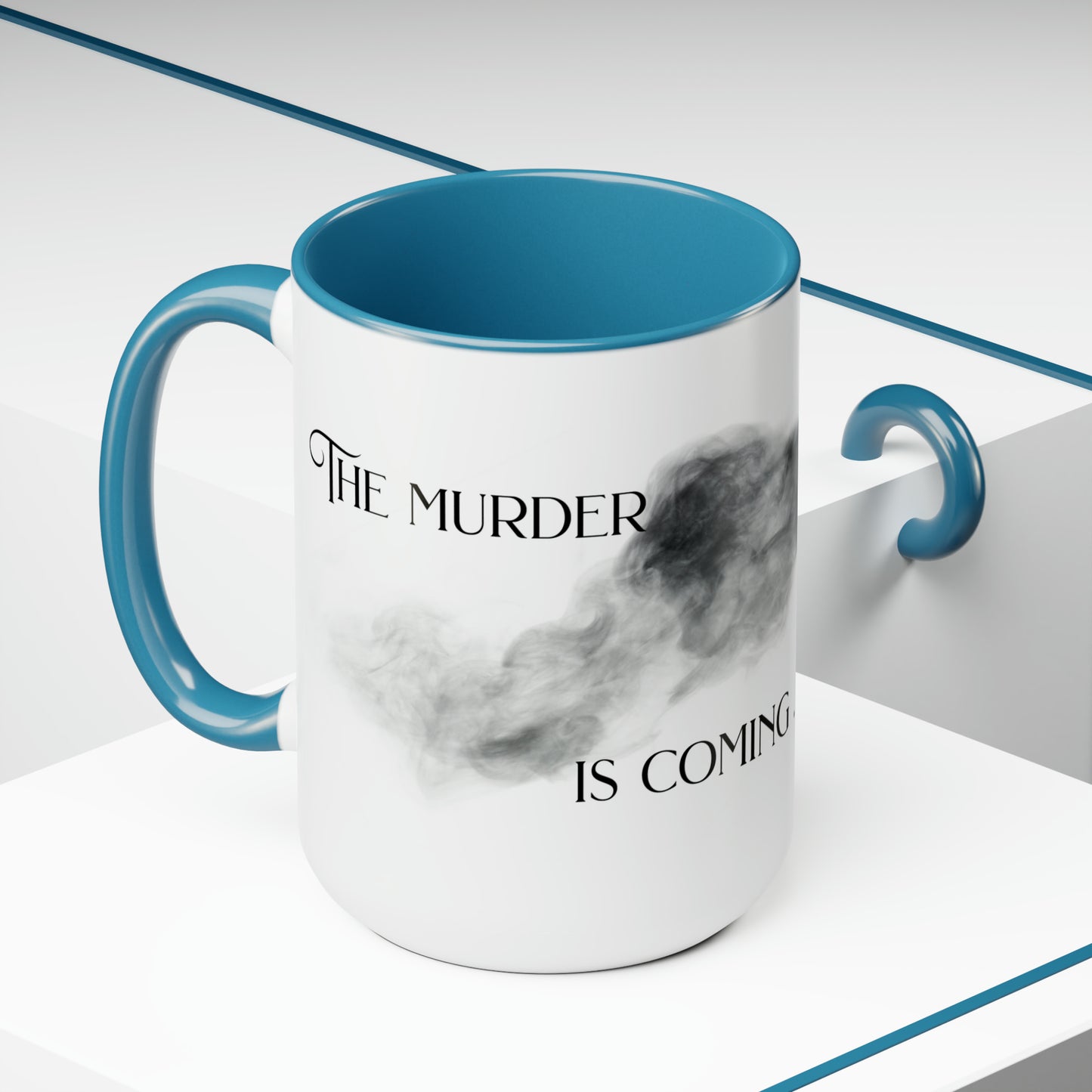 The Murder is Coming - Two-Tone Coffee Mugs, 15oz