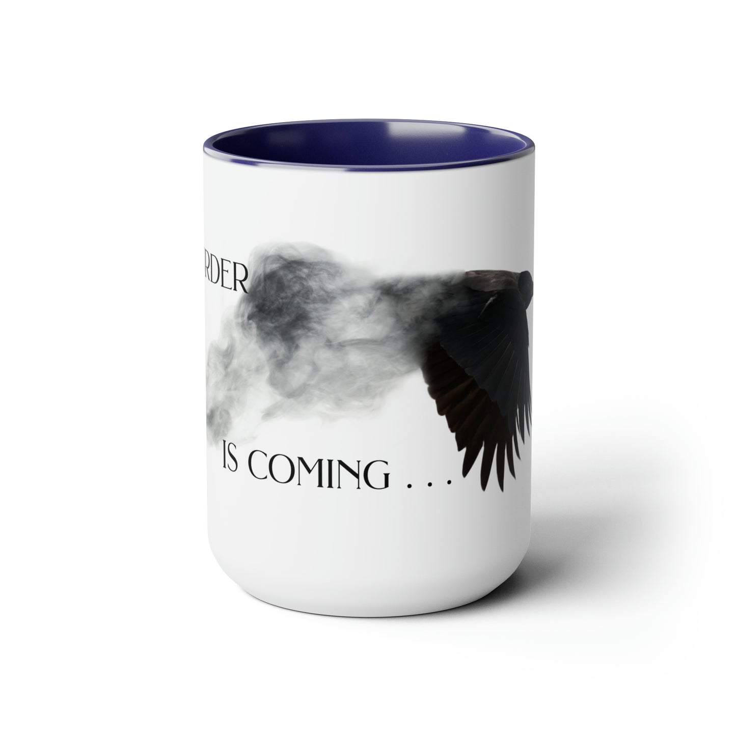 The Murder is Coming - Two-Tone Coffee Mugs, 15oz